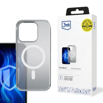 3mk Protection iPhone 14 Pro Max Case Frosty MagCase, White