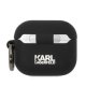 Karl Lagerfeld Silicone Karl Head 3D Case for AirPods 3 - Black