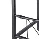 Adjustable Kitchen Shelf Over Microwave, Metal, Black