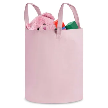 Nukido Cotton Toy Basket, Pink