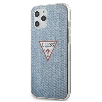 Apple iPhone 12 Pro Max 6.7" Guess Jeans Collection Case Cover (GUHCP12LPCUJULLB), Light Blue