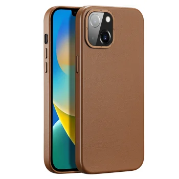Dėklas Dux Ducis Grit skirtas iPhone 14 Plus su MagSafe, rudas