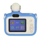 Kids digital camera with 32GB card, astronaut design, blue