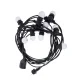 Outdoor Lights Decoration Balls Festoon Lighting 12m + 10 G45 Bulbs (White)