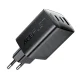 Acefast A108 GaN 67W Wall Charger 2x USB-C 1x USB-A, Black