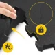 Protective Interlocking Foam Floor Mat 48.5 x 48.5 x 2 cm, Black