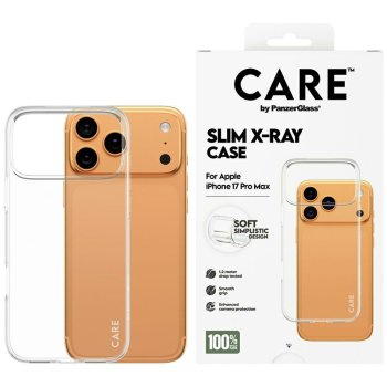 CARE by PanzerGlass Fashionable X-Ray Soft Basic Phone Case Cover iPhone 17 Pro Max - Transparent