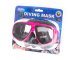 Swimming Diving Goggles Glasses Mask, Black Pink