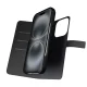 Puro Wallet Detachable MagSafe 2in1 PU Leather Wallet Case for iPhone 16 Pro - Black