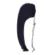 Inflatable Travel Pillow with Seat Attachment, Navy Blue