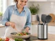 Kitchen Cutlery Drainer Organizer, 360° Rotating, Steel