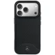 Mercedes Leather Wood Effect Curve MagSafe Case for iPhone 17 Pro Max, Black
