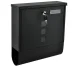 Malatec A4 Mailbox with Newspaper Holder, Black