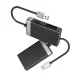 Orico CL4D-A3 USB-A 3.0 Memory Card Reader for SD microSD CF MS, Black and Silver