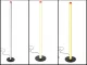 LED Floor Lamp 100cm, 3 Light Colors, Dimmable, Black