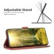 Apple iPhone 14 Pro 6.1\'\' Geometric Texture Wallet Stand Leather Phone Book Case Cover, Brown