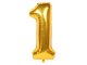 Foil Balloon Number 1 for Birthday Party 66cm, Gold