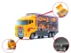 Transporter Truck with Launcher and 6 Metal Construction Vehicles