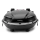 Huslog Electric Pizza Oven with Pizza Stone, 1200W Countertop Pizza Maker, black