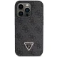 Guess iPhone 14 Pro Case Crossbody 4G Metal Logo, Black