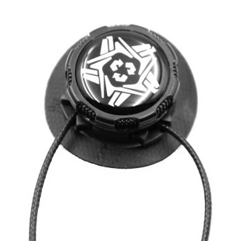 Bezsienamās apavu auklas ar rotējošu fiksatoru, melnas