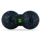 Neo-Sport NS-966 Double Massage and Fitness Ball, Black/Blue