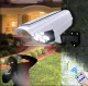 Solar LED light with 77 LEDs and camera dummy, white