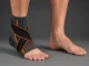 Elastic Ankle Support Brace, Grey/Orange