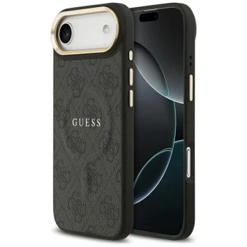 Guess iPhone 17 Air Case 4G PU Classic Logo MagSafe, Black