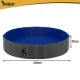 Foldable Dog Pool and Pet Bathing Tub 160x30 cm Purlov, Blue Grey