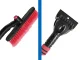 Telescopic Snow Brush and Ice Scraper for Car Windshield, Red