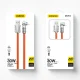 Dudao L24AL USB-A to Lightning Angled Cable 30W 1m Orange