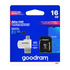 Goodram 16 GB microSDHC Memory Card (U1 100MB/s read) with Reader