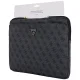 Guess Sleeve 4G Zipper Pocket Triangle Logo 14\" Laptop Bag - Black