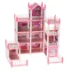 Kids Toy Dollhouse with Furniture DIY Constructor