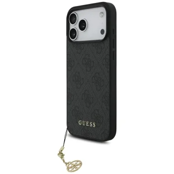 Guess 4G Charms Collection MagSafe Case for iPhone 17 Pro Max, Black