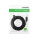 Ugreen Flat Cable Internet Network Cable Ethernet Patchcord RJ45 Cat 7 STP LAN 10 Gbps 3m Black (NW106 11262)