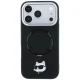 Karl Lagerfeld Ring Stand 360 Choupette MagSafe Case for iPhone 18 Pro Max / 17 Pro Max - Black