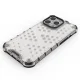 Dėklas iPhone 13 Pro Honeycomb Case su TPU rėmeliu, žalias
