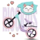 Ricokids Funnu Kids Balance Bike, 12 inches