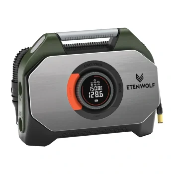 Cordless Car Air Compressor Etenwolf S7, 11.03 bar, 38,400 mAh