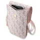 Guess Handbag G Cube Stripe for Phone, Pink