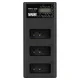 Newell CD-USB-C Three-Channel Charger for Canon LP-E17 Batteries