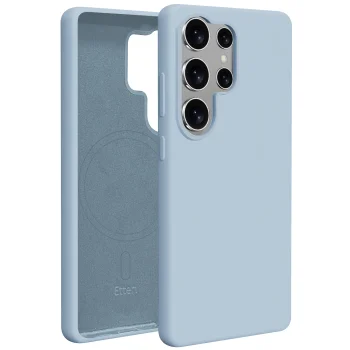 Etteri Silicone Mag Case for Samsung Galaxy S25 Ultra, Light Blue