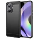 Case for Realme 10 Pro+, Carbon Case TPU Cover, Black
