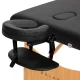 Balance Folding Wooden Massage Table, 2 Segments, Black