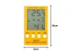 Digital Thermometer and Hygrometer with Probe LCD Display, yellow-white