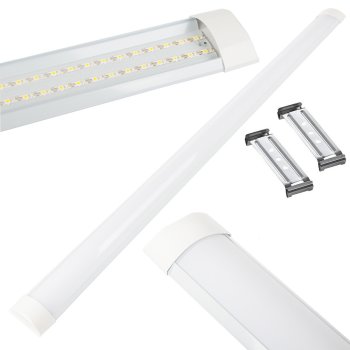 LED ceiling light 120cm, 28W, warm white