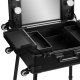 Activeshop T-27 Portable Makeup Station on Wheels, Black