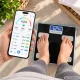 Smart Electronic Diagnostic Bathroom Scale with Bluetooth 180 kg, Black